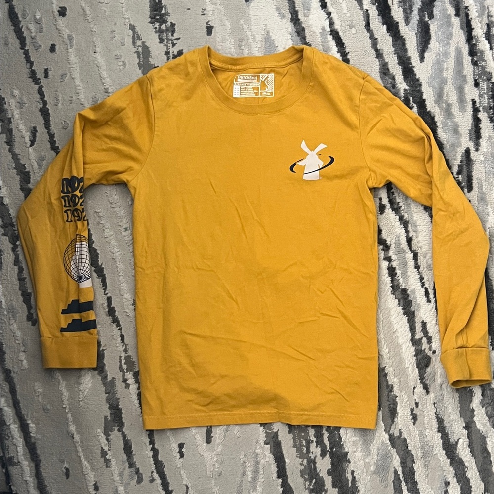 Dutch Bros Mustard Long Sleeve Tee